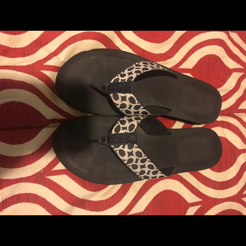 Coach flip flops